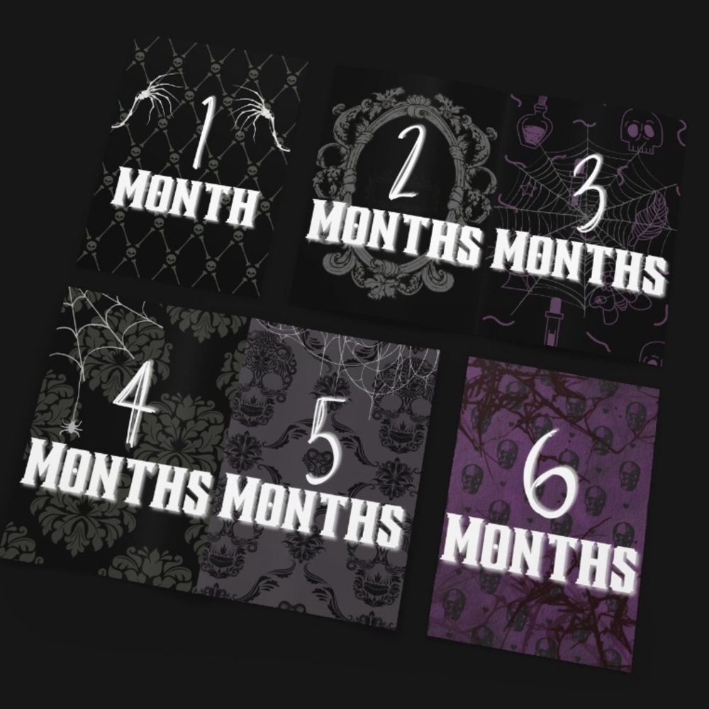 Spooky Baby Milestone Cards